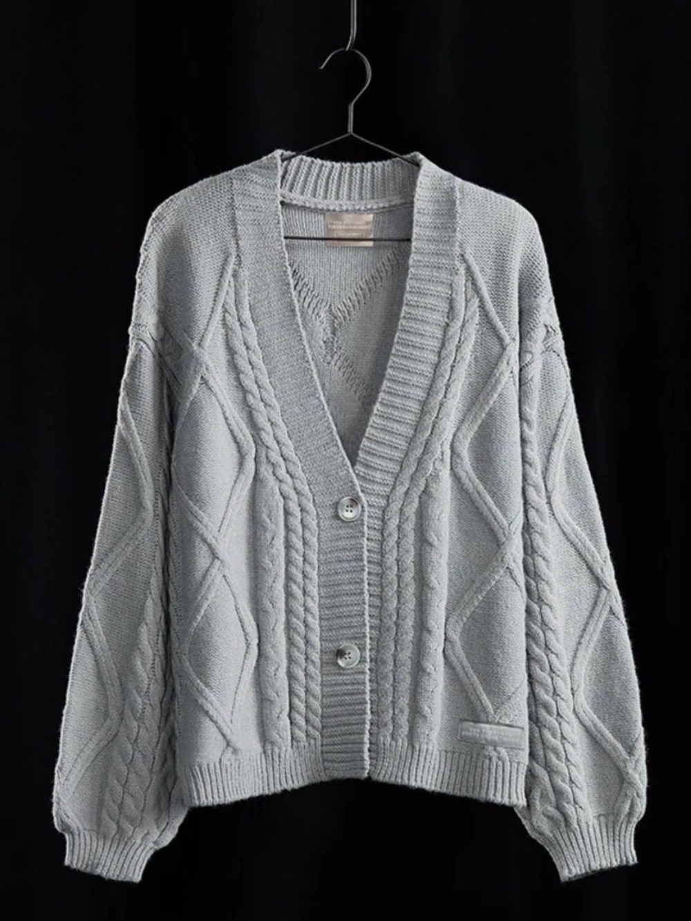Taylor Swift Authentic The Tortured Poets Department Cardigan Sz M/L Grey Knit